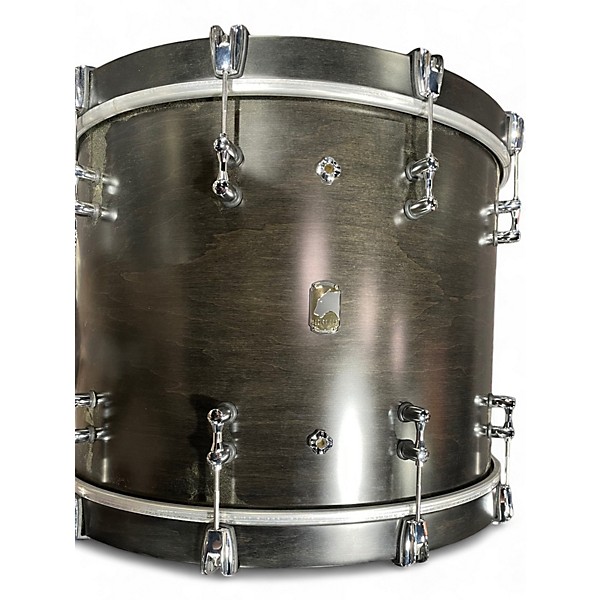 Used Mapex 7 Piece Black Panther Design Labs Equinox Satin Flat Black Drum Kit