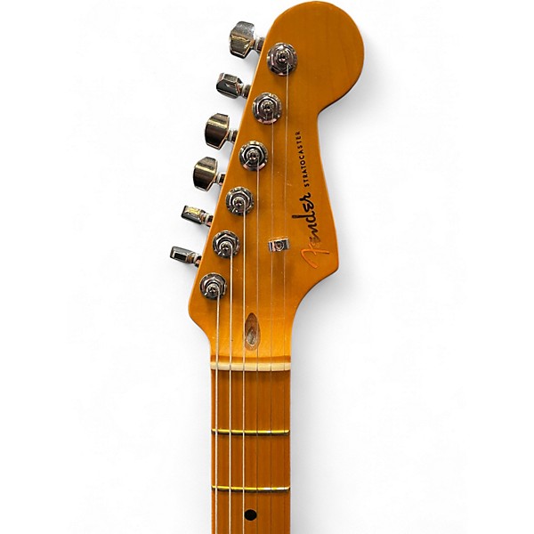 Used Fender American Ultra Stratocaster HSS Arctic Pearl Solid Body Electric Guitar
