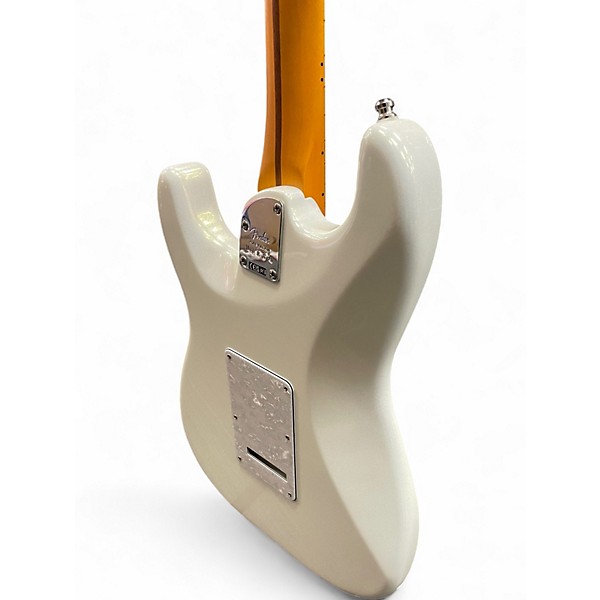 Used Fender American Ultra Stratocaster HSS Arctic Pearl Solid Body Electric Guitar