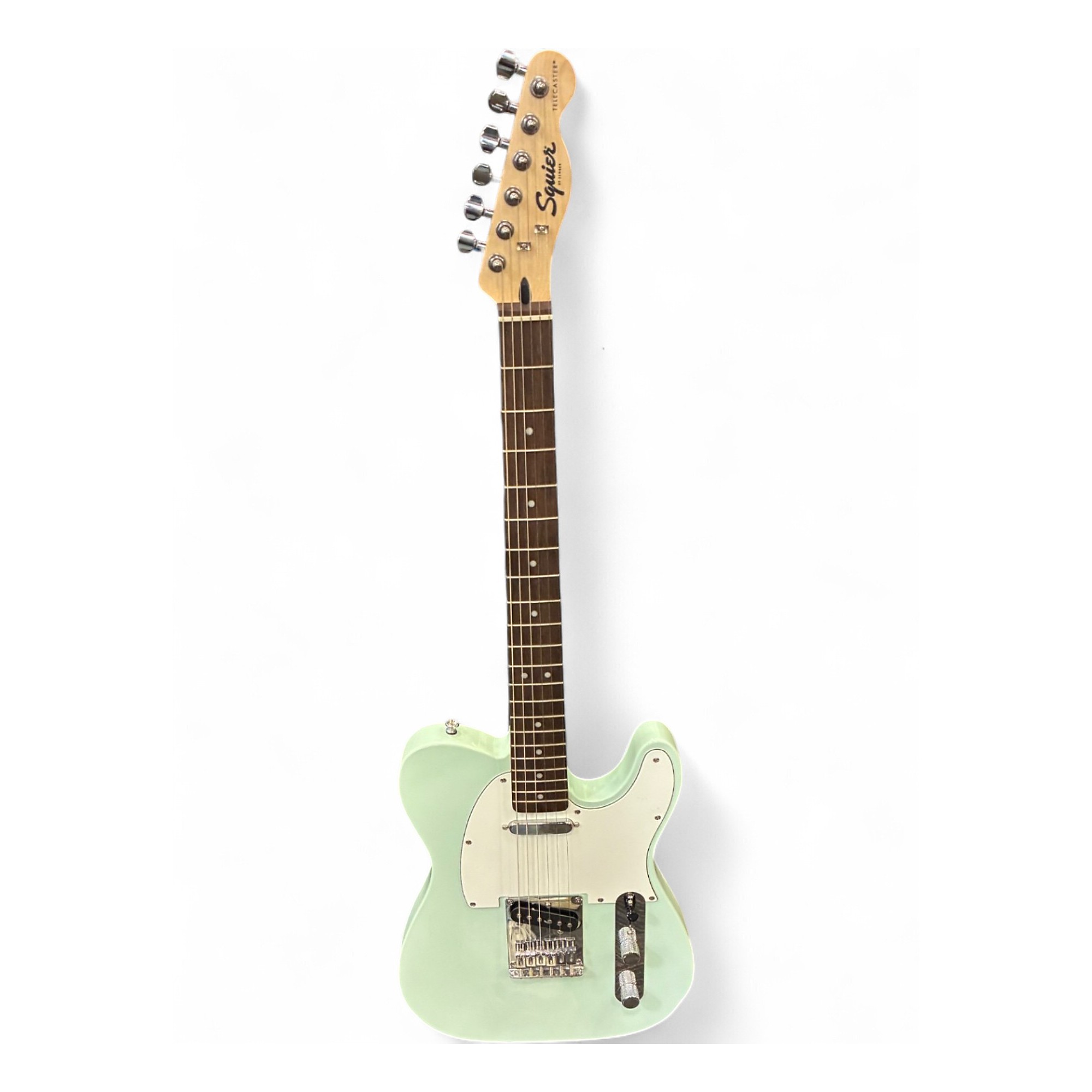 Used Squier Telecaster Surf Green Solid Body Electric Guitar