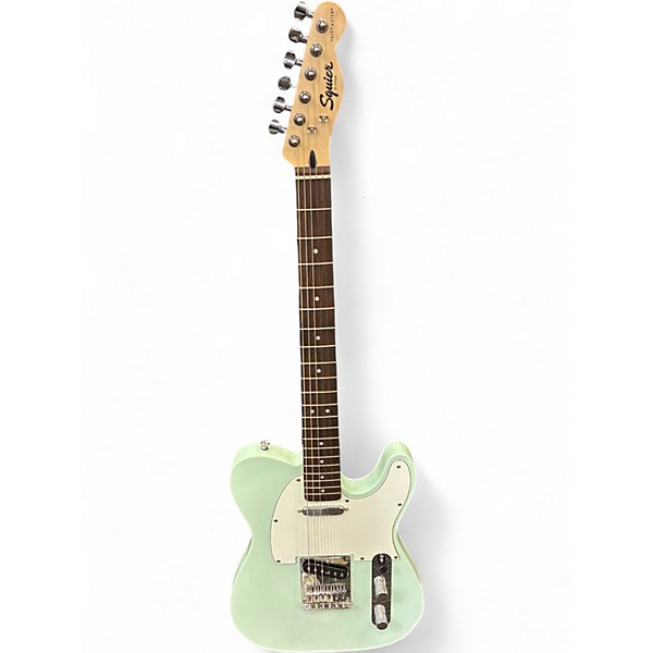 Used Squier Telecaster Surf Green Solid Body Electric Guitar