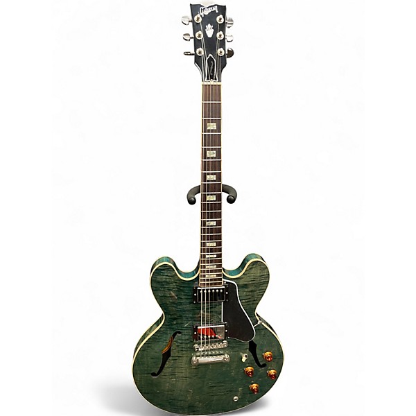 Used Gibson ES 335 Turqoise Hollow Body Electric Guitar
