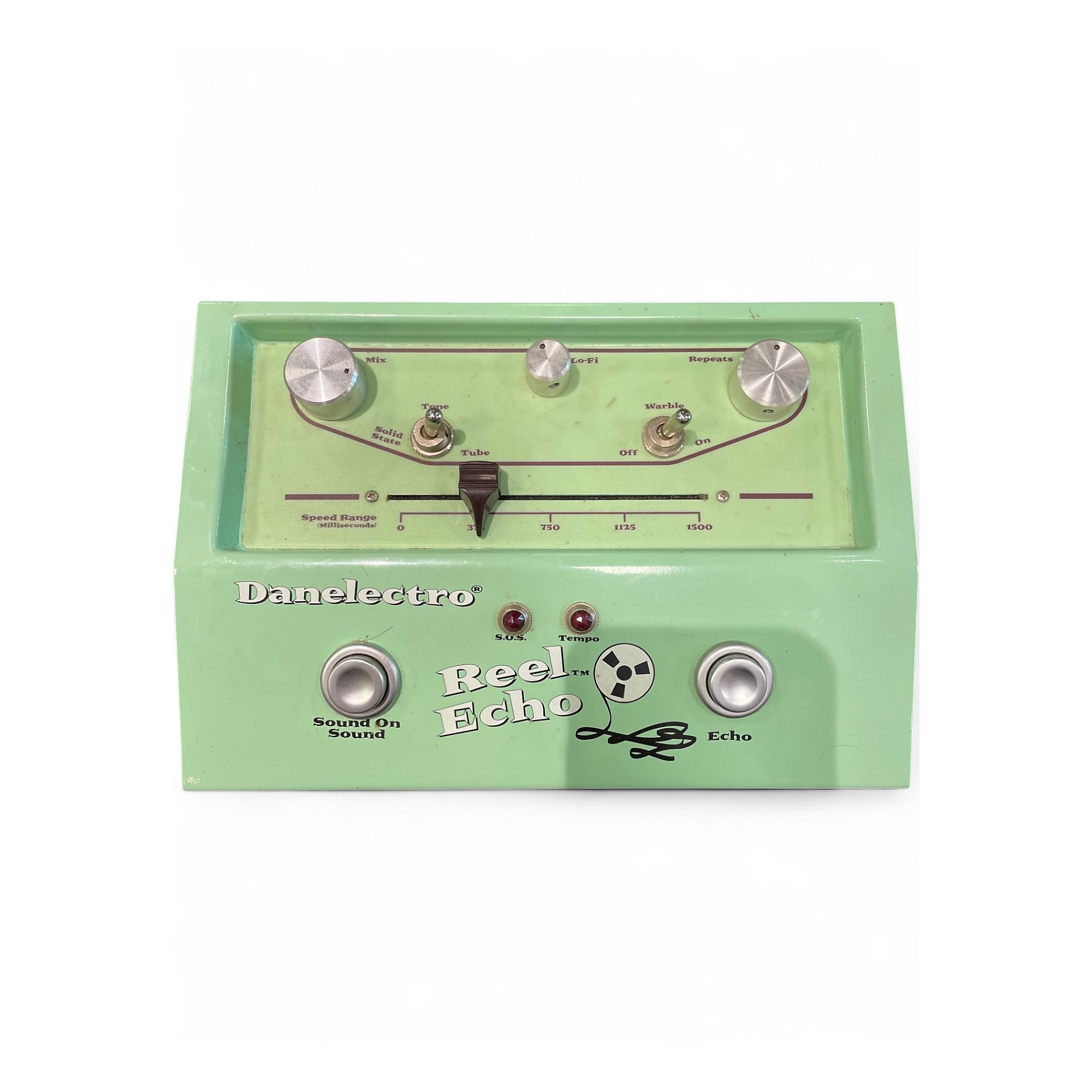 Danelectro　Reel　Echo Danelectro Reel Echo Tape Simulator Pedal | Guitar Center