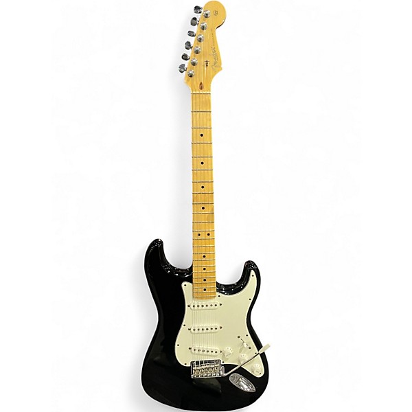 Used Fender American Standard Stratocaster Black Solid Body Electric Guitar