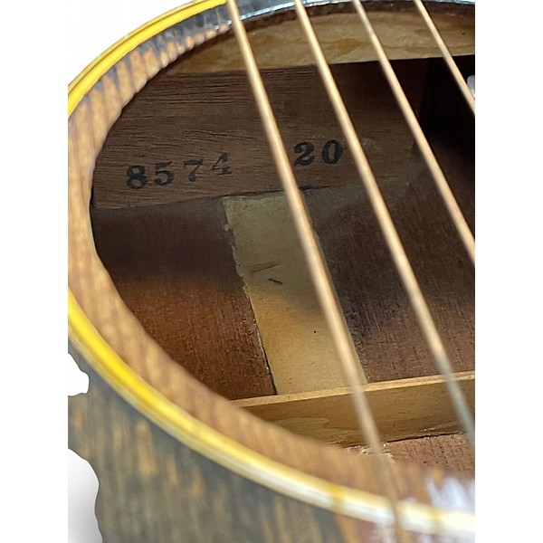 Vintage 1950s Gibson J45 Standard 2 Color Sunburst Acoustic Electric Guitar