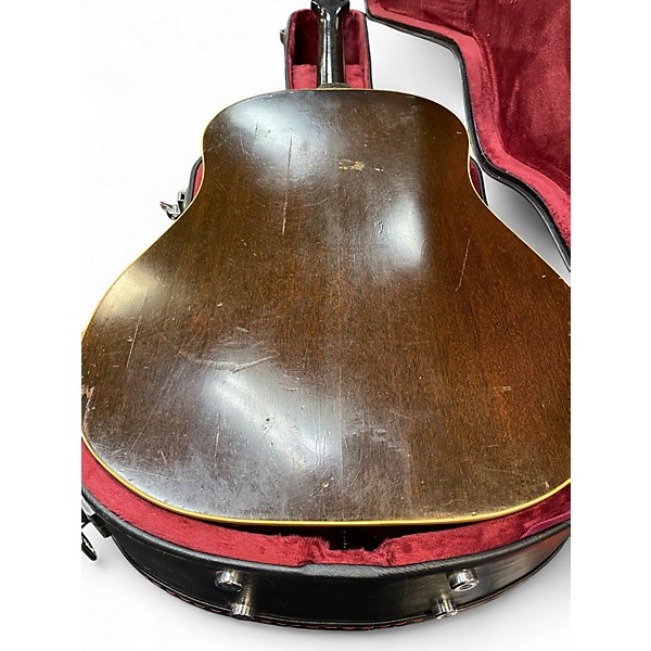 Vintage 1950s Gibson J45 Standard 2 Color Sunburst Acoustic Electric Guitar