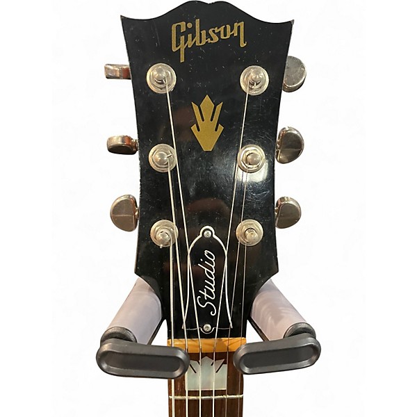 Used Gibson SJ200 Studio Super Jumbo Natural Acoustic Electric Guitar