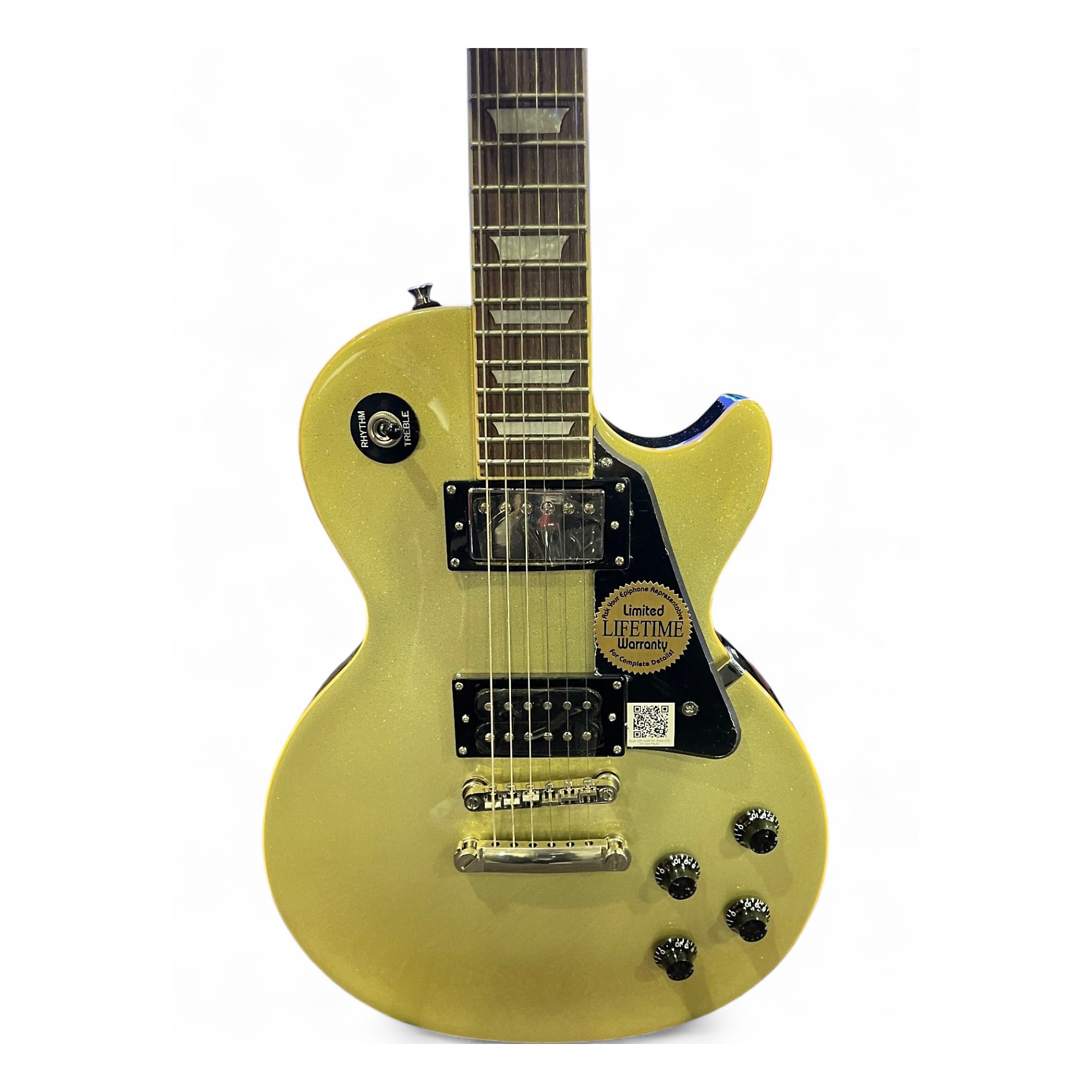 Used Epiphone Tommy Thayer Spaceman Les Paul Standard Inca Silver Solid  Body Electric Guitar, image size:2000x2000