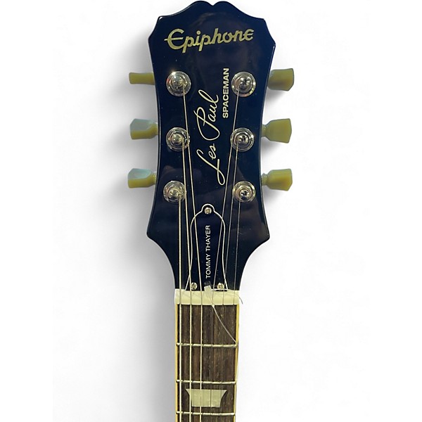 Used Epiphone Tommy Thayer Spaceman Les Paul Standard Inca Silver Solid Body Electric Guitar