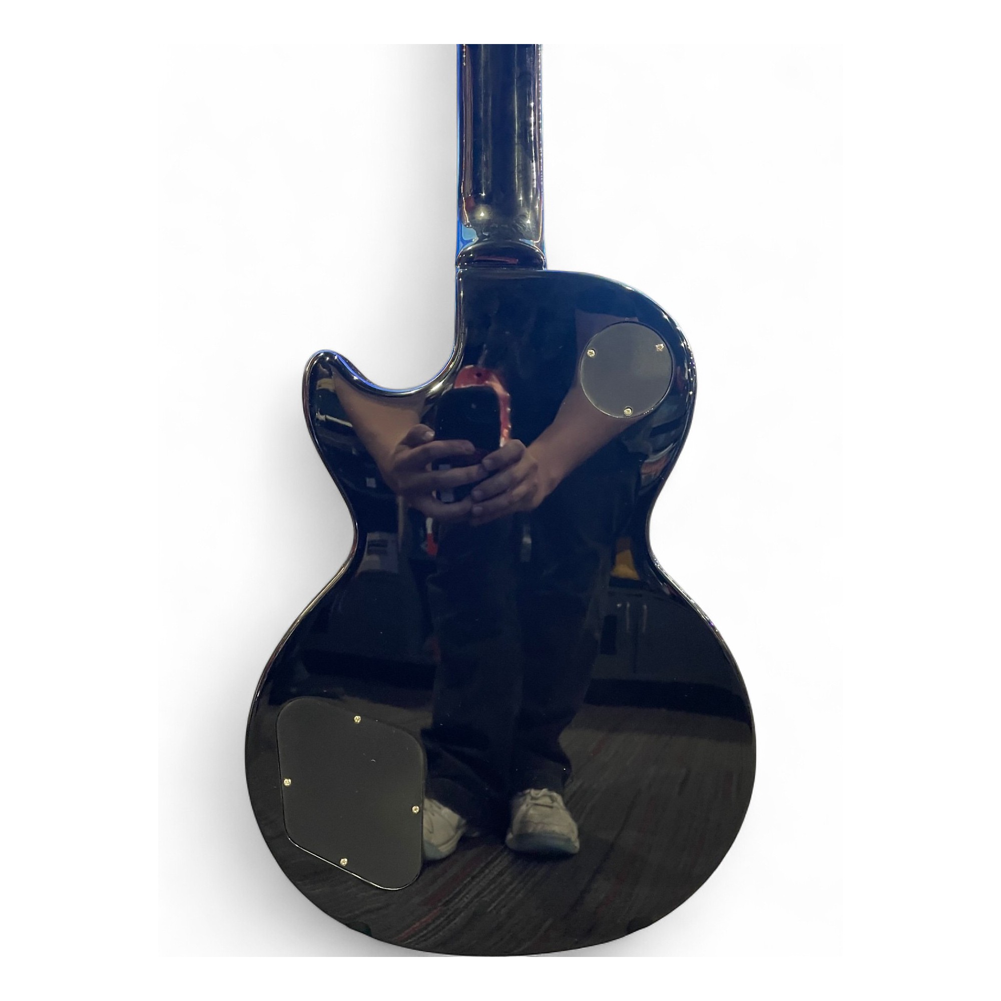 Used Epiphone Tommy Thayer Spaceman Les Paul Standard Inca Silver Solid  Body Electric Guitar, image size:2000x2000