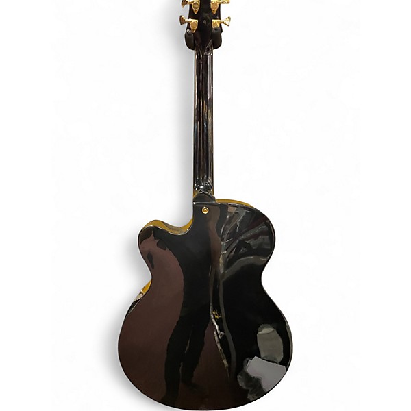 Used Hagstrom HL 550 Black and Gold Hollow Body Electric Guitar