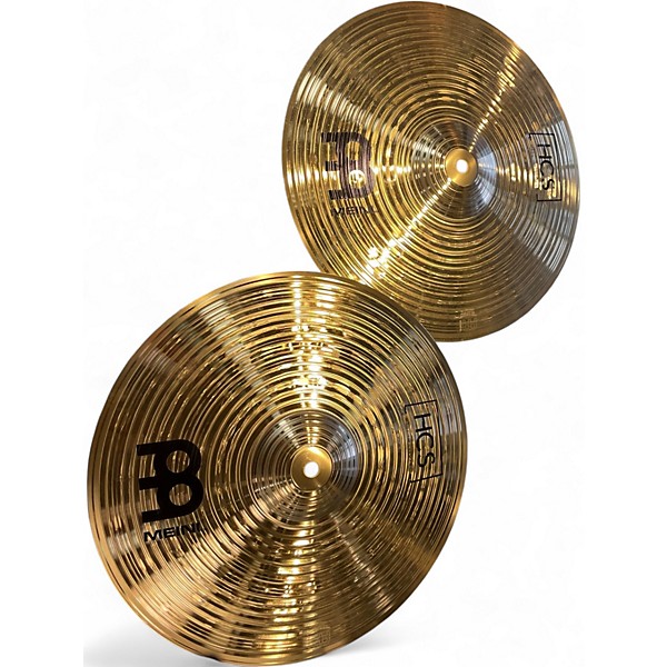 Used MEINL 14in HCS Hi Hat Pair Cymbal