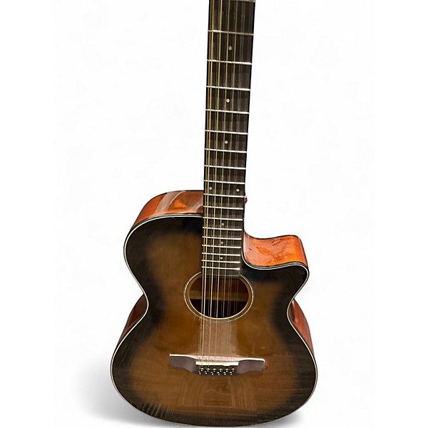 Used Ibanez AEG5012 Tobacco 12 String Acoustic Electric Guitar