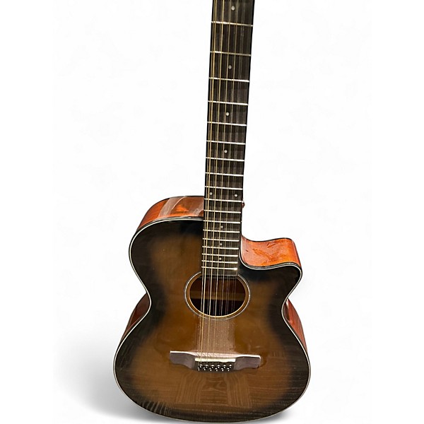 Used Ibanez AEG5012 Tobacco 12 String Acoustic Electric Guitar