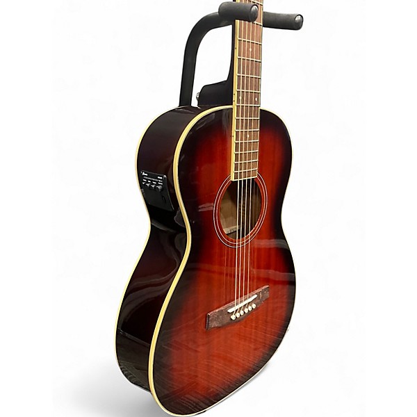 Used Ibanez PN12E Mahogany Sunburst Acoustic Electric Guitar
