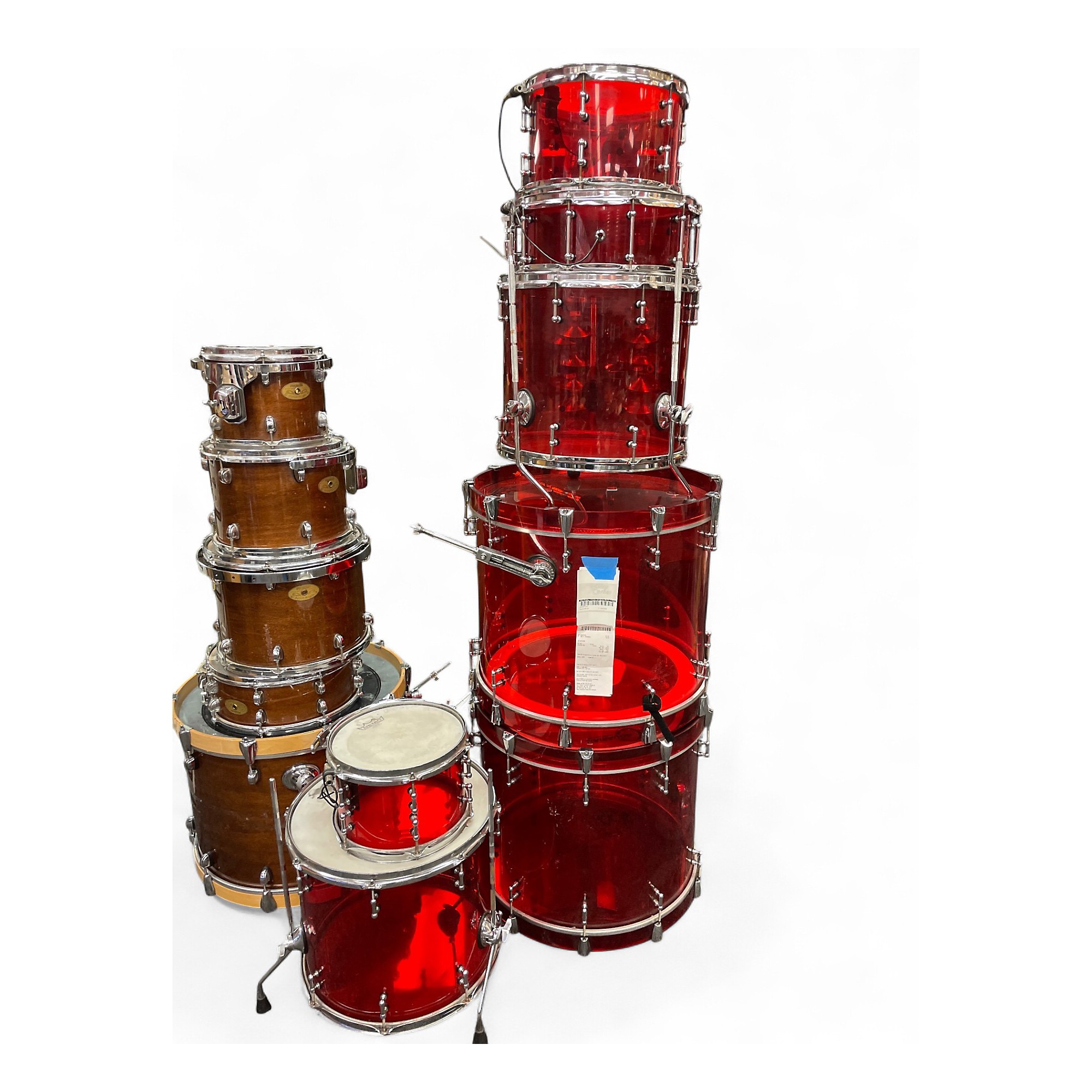 破格RED CHAMBER トライアル 7点セット Used Pearl 7 Piece CRYSTAL BEAT 7-PIECE Red Drum Kit Red | Guitar