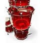 Used Pearl 7 Piece CRYSTAL BEAT 7-PIECE Red Drum Kit