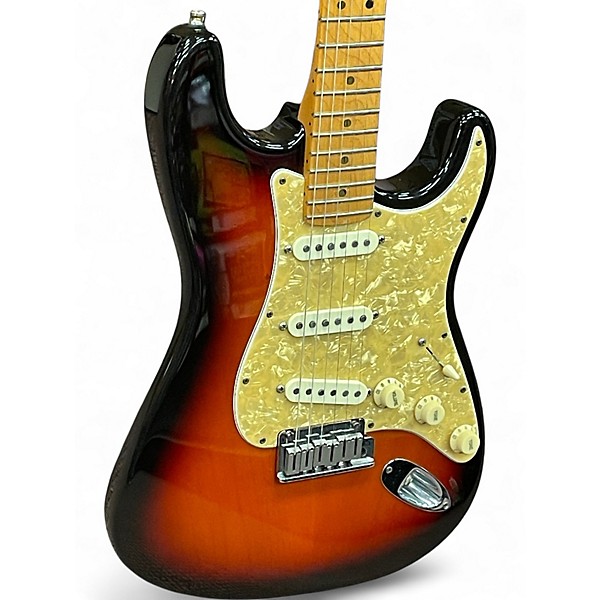 Used 1995 Fender Strat Plus Sunburst Solid Body Electric Guitar