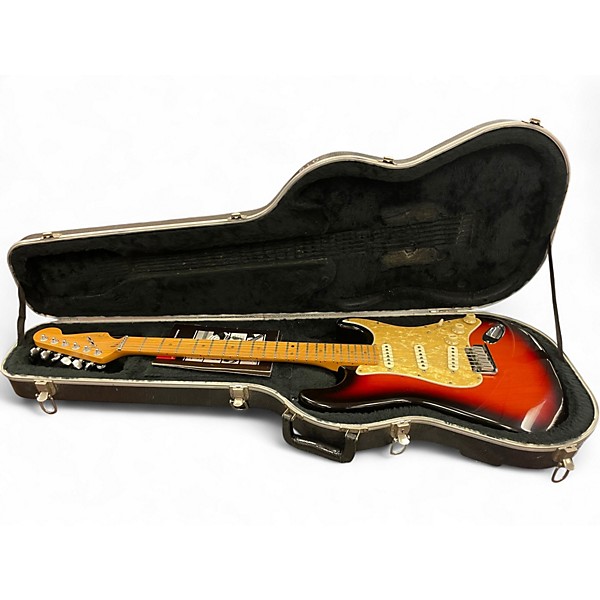 Used 1995 Fender Strat Plus Sunburst Solid Body Electric Guitar