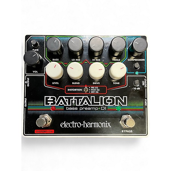 Used Electro-Harmonix BATTALION BASS PREAMP AND DI Bass Effect Pedal