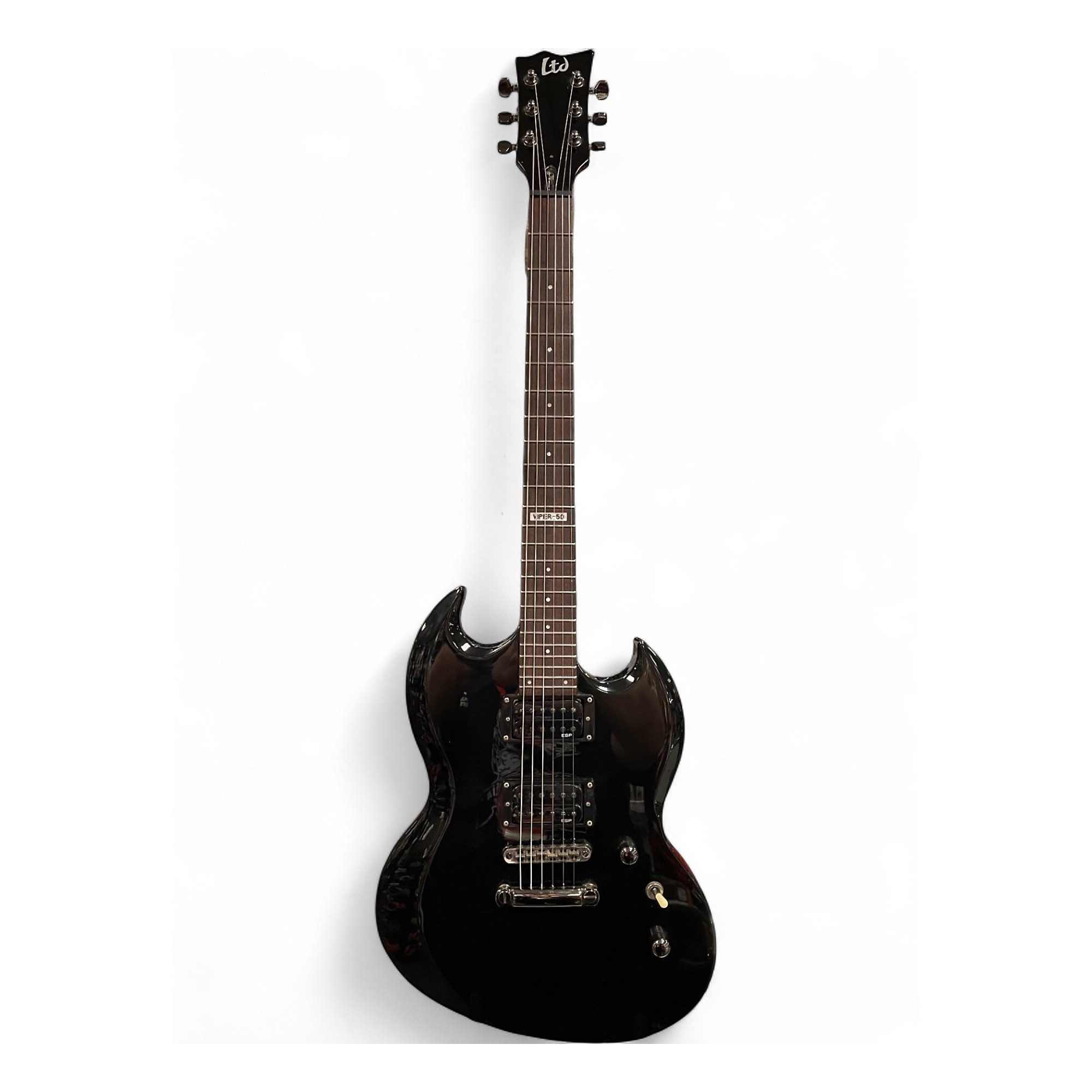 Used ESP LTD Viper 50 Black Solid Body Electric Guitar Black