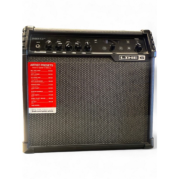Used Line 6 Spider V 30 1x8 Guitar Combo Amp
