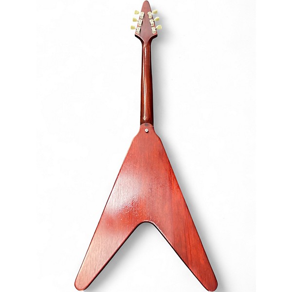 Used Gibson Flying V faded Wine Red Solid Body Electric Guitar