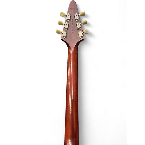 Used Gibson Flying V faded Wine Red Solid Body Electric Guitar