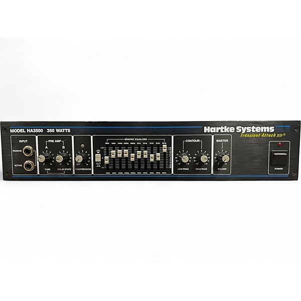 Used Hartke Transient attack 3500 Bass Amp Head