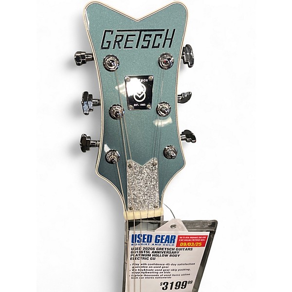 Used 2020s Gretsch Guitars G6136TSL ANNIVERSARY Platinum Hollow Body Electric Guitar