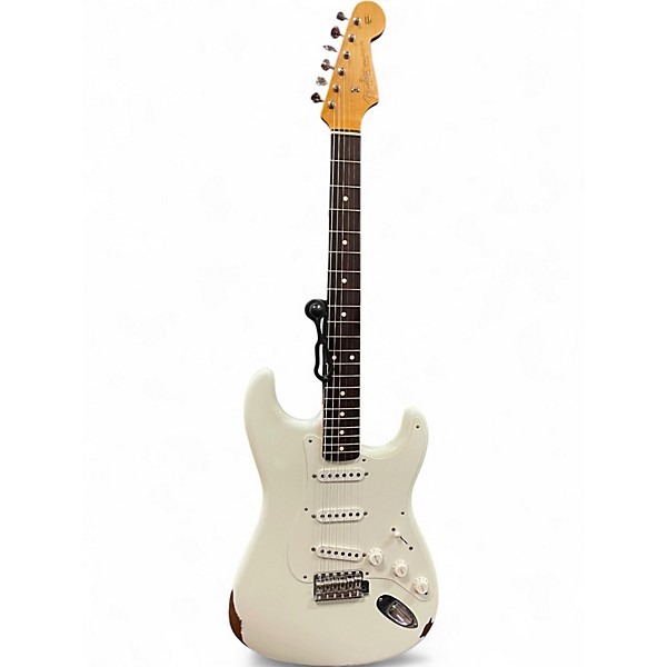 Used Fender CUSTOM SHOP ANCHO PABLANO RELIC STRATOCASTER Olympic White Solid Body Electric Guitar