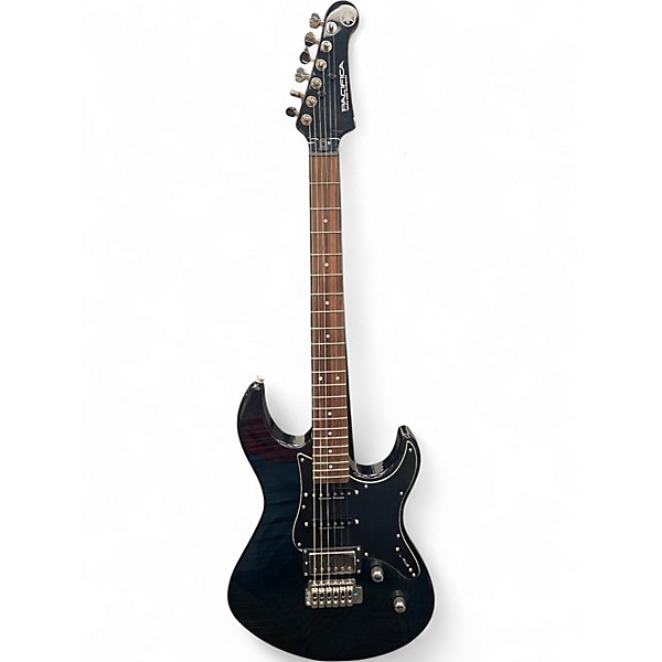 Used Pacifica pac612viifm Blue Solid Body Electric Guitar