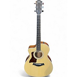 Used Taylor 214CE Left Handed Natural Acoustic Electric Guitar