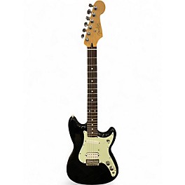 Used Fender Duo Sonic HS Black Solid Body Electric Guitar