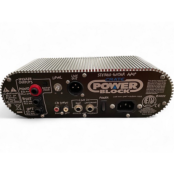 Used Crate CPB150 POWER BLOCK Solid State Guitar Amp Head