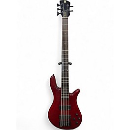 Used 2001 Spector NS2000/5 Trans Red Electric Bass Guitar
