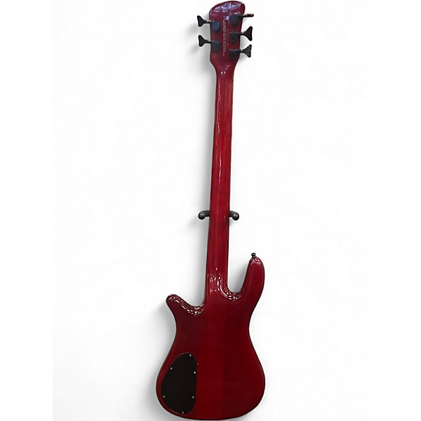 Used 2001 Spector NS2000/5 Trans Red Electric Bass Guitar