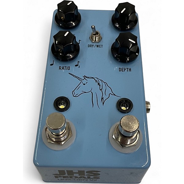 Used JHS Pedals Unicorn Uni-Vibe Photocell Modulator with Tap Tempo Effect Pedal