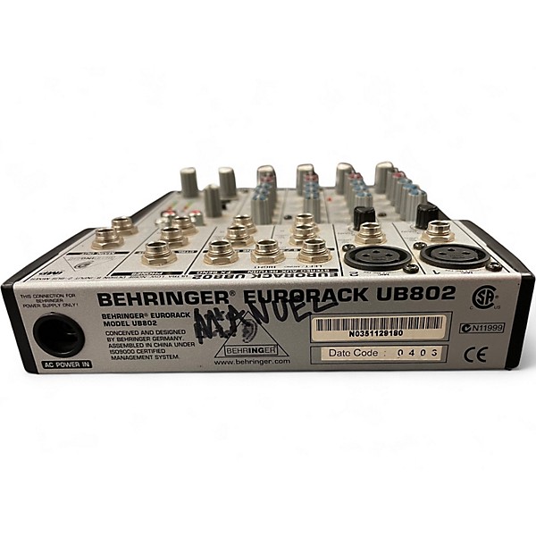 Used Behringer EURORACK UB802 Unpowered Mixer | Guitar Center