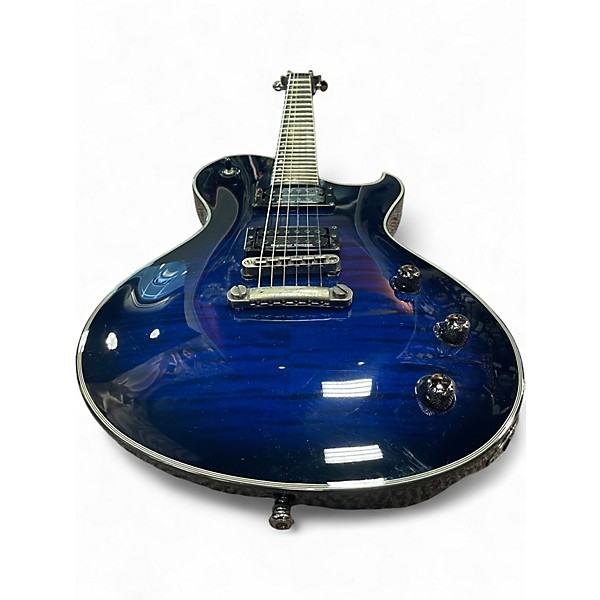 Used Schecter Guitar Research Blackjack SLS Blue Burst Solid Body Electric Guitar