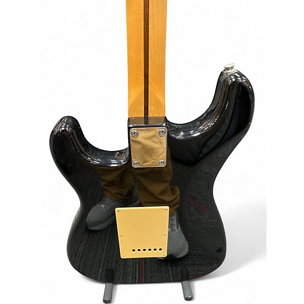 Used Starcaster by Fender Starcaster Black Solid Body Electric Guitar
