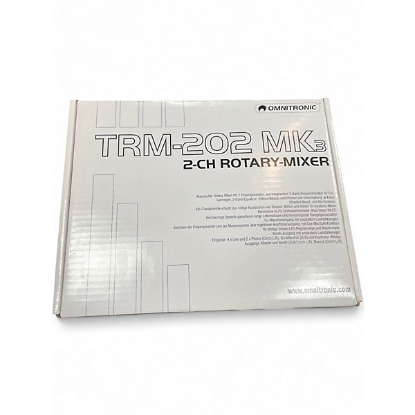 Used Omnitronic TRM-202 MK3  Powered Mixer