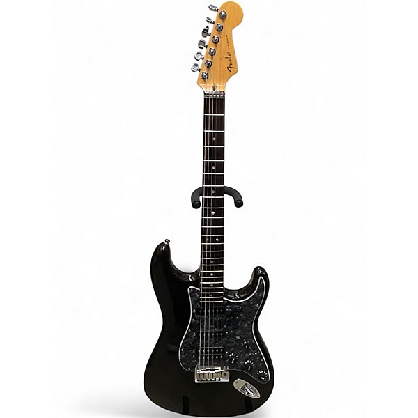Used Fender American Deluxe Stratocaster METALIC BLACK Solid