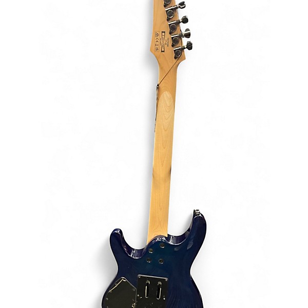 Used Ibanez S670QM Blue Burst Solid Body Electric Guitar