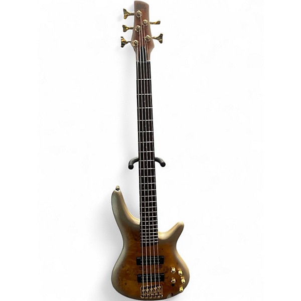 Used Ibanez SR405 5 String Mars Gold Electric Bass Guitar