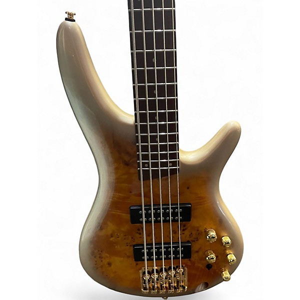 Used Ibanez SR405 5 String Mars Gold Electric Bass Guitar
