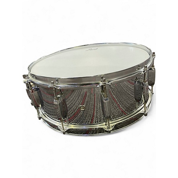 Used Pearl 6.5X14 Sensitone Snare Metallic Silver Drum