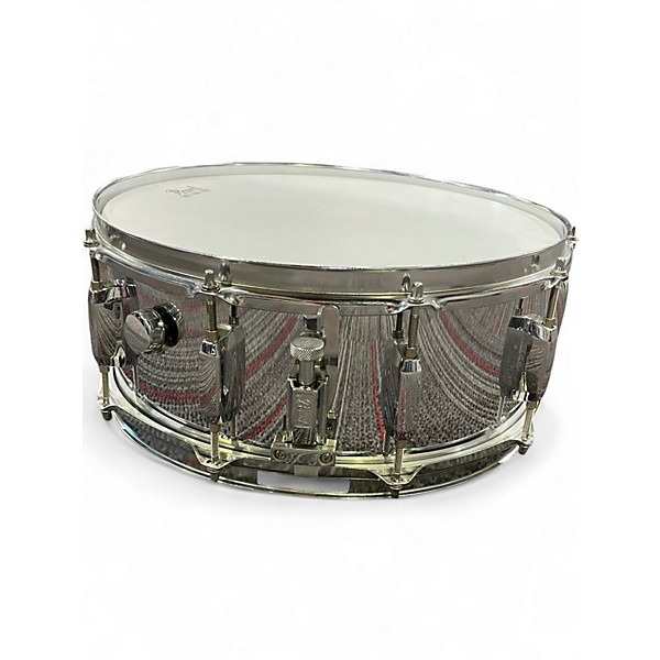 Used Pearl 6.5X14 Sensitone Snare Metallic Silver Drum