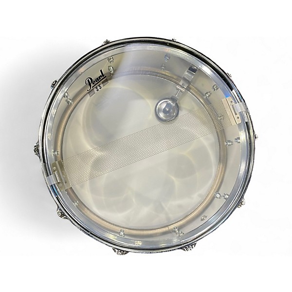 Used Pearl 6.5X14 Sensitone Snare Metallic Silver Drum