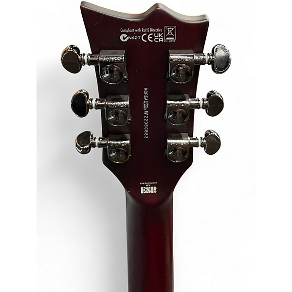 Used ESP LTD EC401 Red to Black Fade Solid Body Electric Guitar